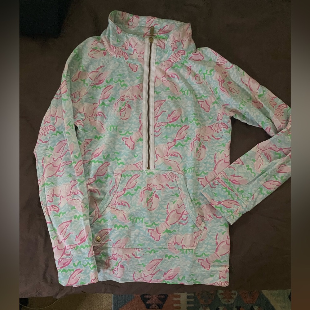 Lilly Pulitzer Pastel Floral Pullover with Pink Tag